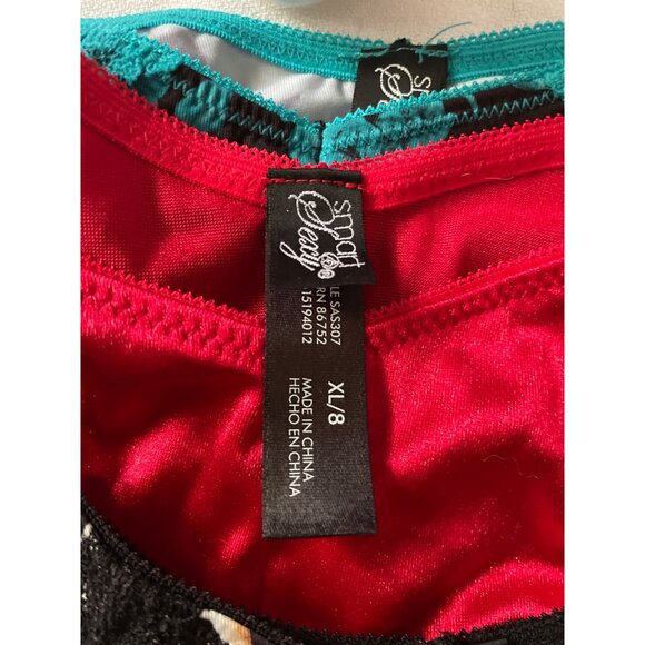 Vintage Smart & Sexy XL Thong Panties 3-Pack Animal Red White - Picture 4 of 11